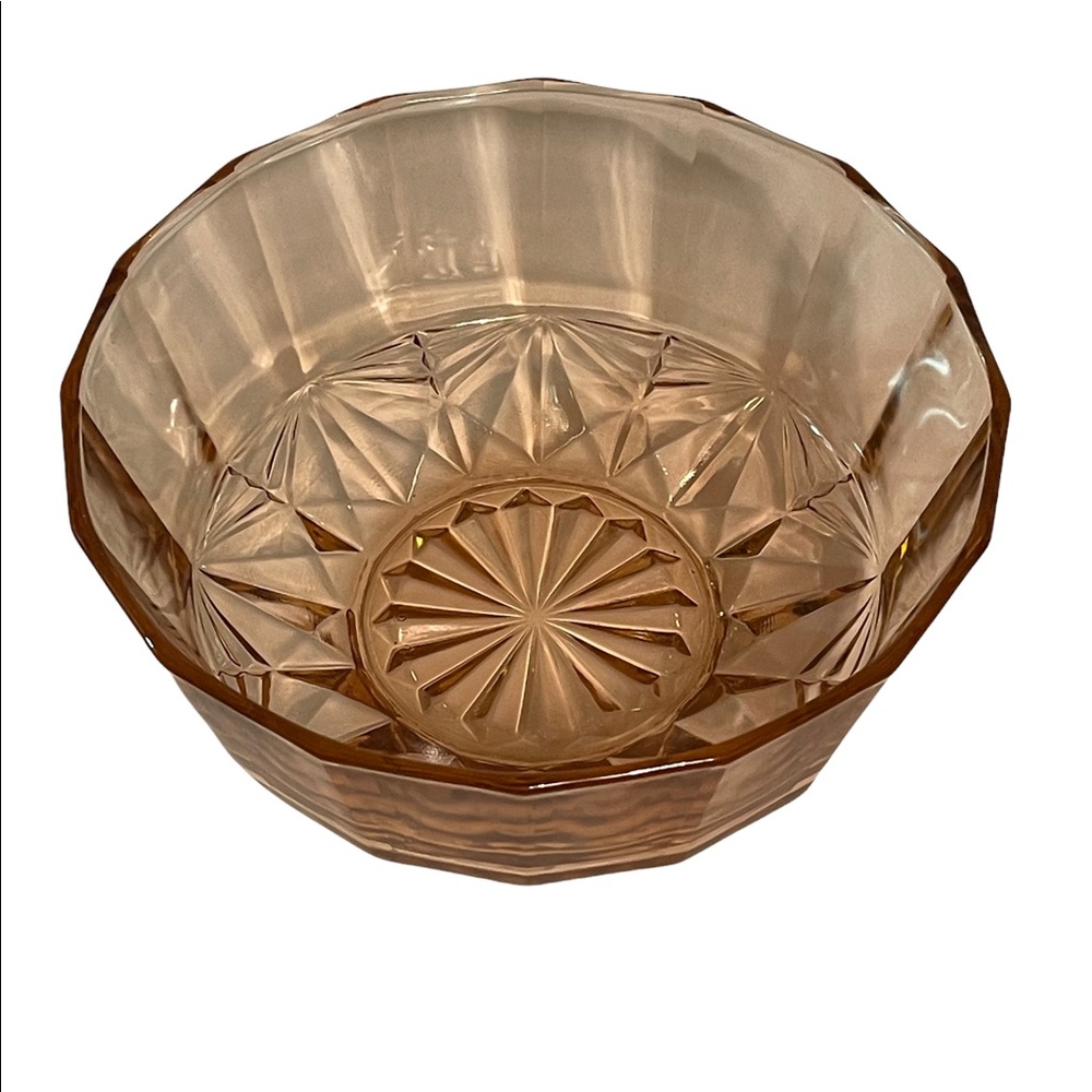 Vintage Pink Glass Bowl